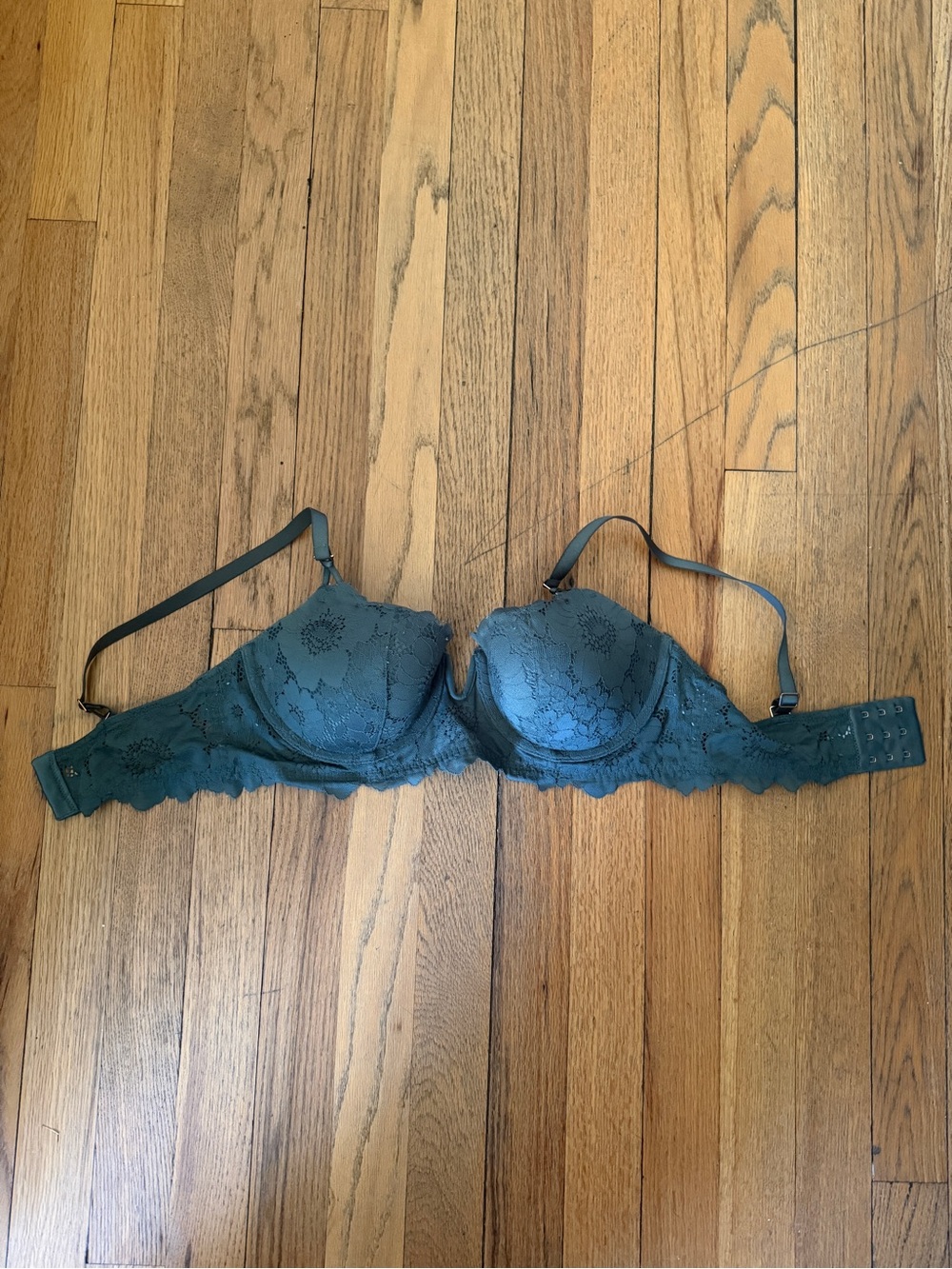 aerie Lace Push-Up Bra in Teal